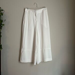 Grey by Jason Wu White Wide Leg Culottes‎ Pants Cropped Size 4
